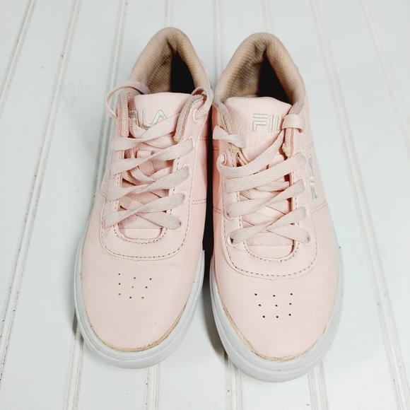 Fila Pink Lace Up Girls Sneakers F320 - Picture 8 of 12